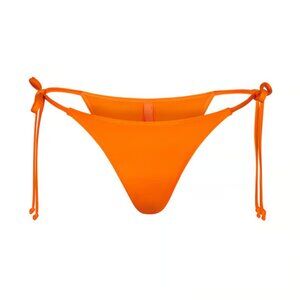 Skims Swim Low Rise Tie Bottom - Orange